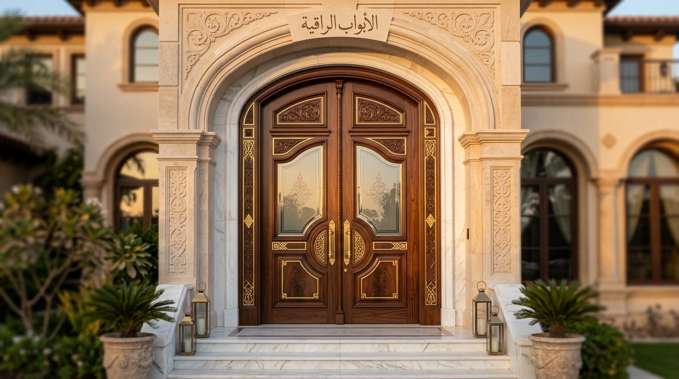 Elegant villa entrance doors 202606232120